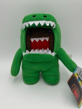 Domo 2011 Limited Edition 6.5" Green Dinosaur Costume Plush Toy